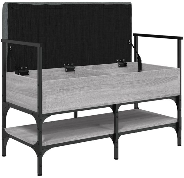 vidaXL Schuhbank Grau Sonoma 85,5x42x57,5 cm Holzwerkstoff 835232 Bild 5