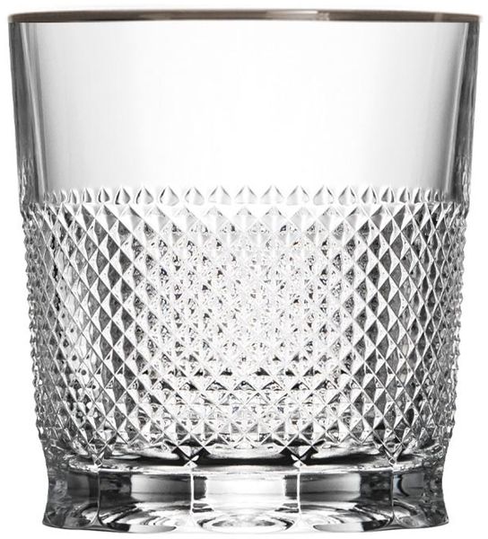 Whiskyglas Kristall Oxford Platin clear (9,3 cm)