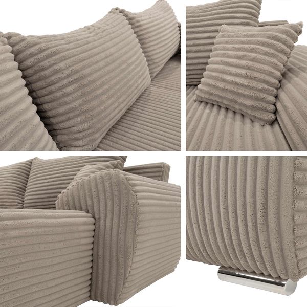 Ecksofa Usabir L Cord (Farbe: Ambience 04, Seite: Rechts) Bild 6