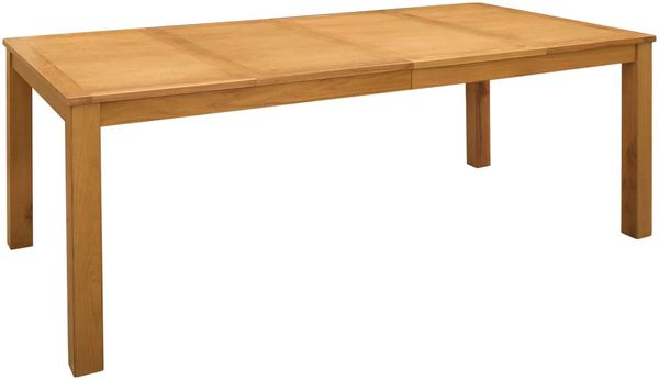 vidaXL Esstisch 200 x 100 x 75 cm Massivholz Eiche Natur Rechtwinklig 3430419 Bild 3