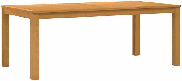 vidaXL Esstisch 200 x 100 x 75 cm Massivholz Eiche Natur Rechtwinklig 3430419 Bild 2