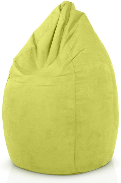 Green Bean® Sitzsack mit Rückenlehne 60x60x90cm - Indoor Sitzkissen 220L Füllung Kuschelig Waschbar - Grün