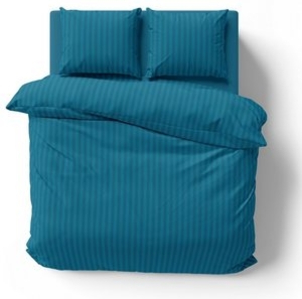 One Home Bettwäsche Damast, Mikrofaser, gestreift und elegant, 3 teilig Doppelbett Bild 6