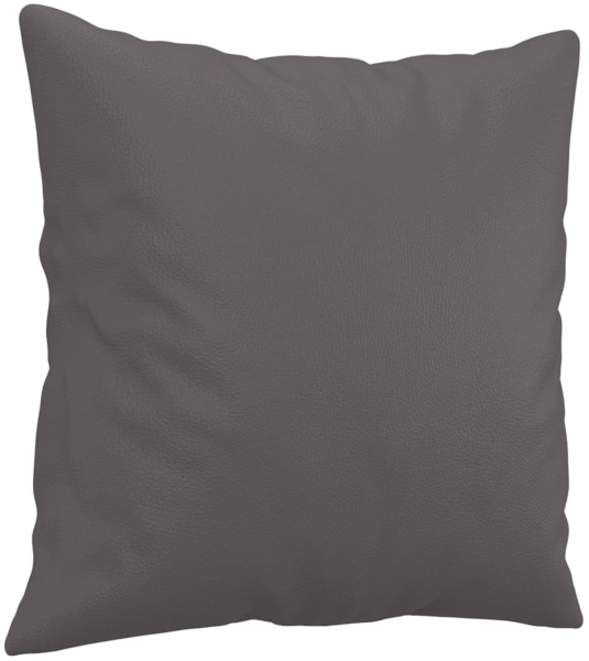 vidaXL 2-tlg. Sofagarnitur mit Kissen Grau Kunstleder 3202374 Bild 4