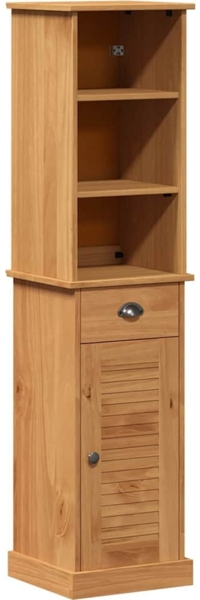 vidaXL Badezimmermöbel-Set mit Regal VIGO 2 pcs Braun und Honigbraun 3328535