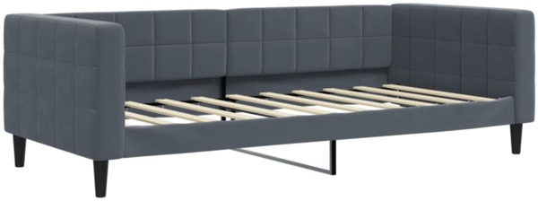 vidaXL Tagesbett Dunkelgrau 90x190 cm Samt 354022
