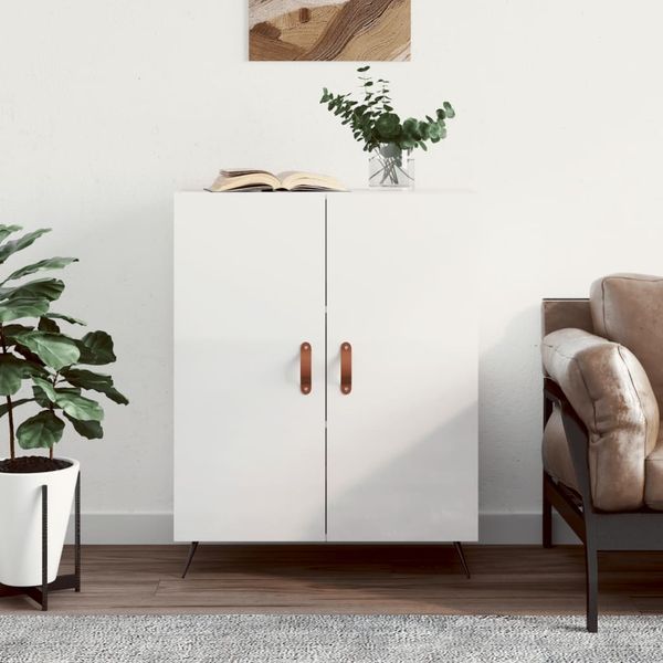 vidaXL Sideboard Hochglanz-Weiß 69,5x34x90 cm Holzwerkstoff 827694