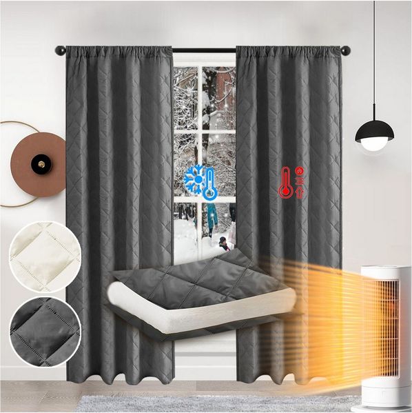 Sunicol Vorhang Thermovorhang Kälteschutz Winter Wärmeisolierend Türvorhang (1 St), Funktionale Überschrift Gardinen für Wohnzimmer Schlafzimmer