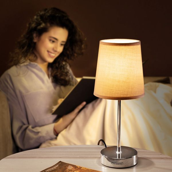 Tischlampe LED Lumiere 32x13x13 cm taupe