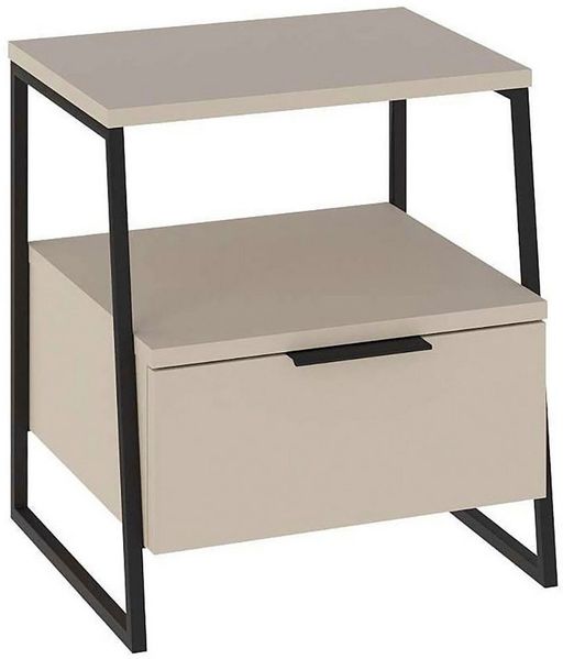 Decortie Nachttisch Pal mit Schubladen (1 Kommode), Moderner Nachttisch,Kommode 45 x 40 x 50 cm