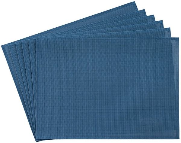 APS Platzset Schmalband, (6-St), mit umgenähten Rand, leicht abwischbar, 45x33 cm