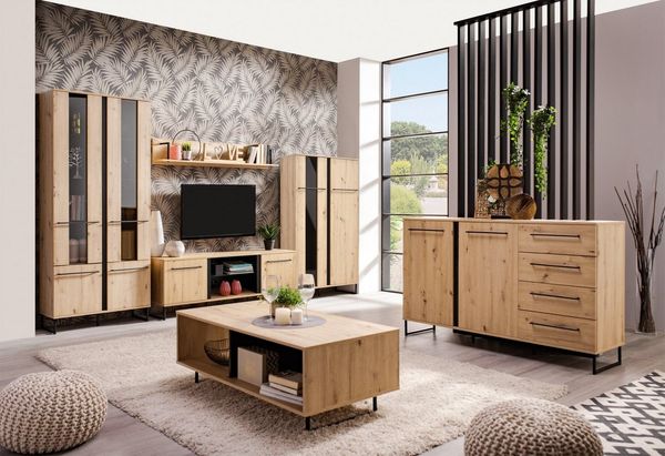 INOSIGN Highboard Sardinia, Vitrine, Breite 84cm