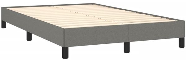 vidaXL Boxspringbett mit Matratze Dunkelgrau 120x190 cm Stoff 3269752 Bild 4