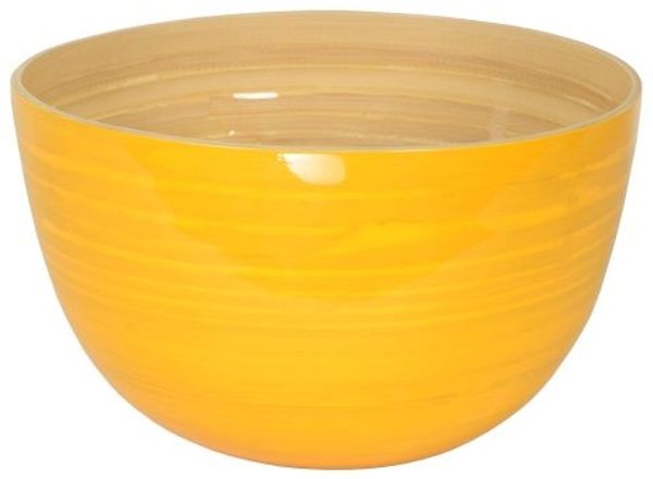 albert L. Bambus Bowl 30x18 yellow