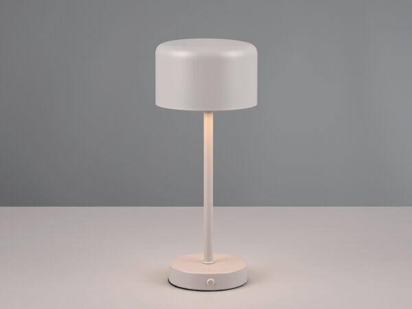 Reality Leuchten 'Jeff' Tischleuchte, Metall Ultimate Grau, 30cm