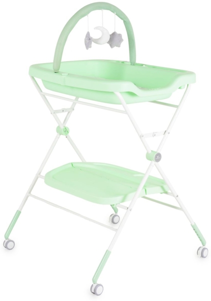 Cangaroo Wickeltisch Croco klappbar Spielbogen Räder Bremse höhenverstellbar grün
