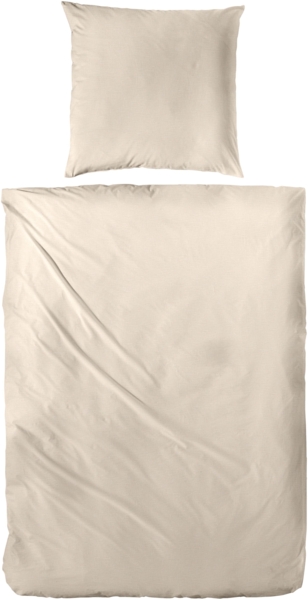 Primera Halbleinen Sommer Bettwäsche 155x220 beige leinen uni 183001-719