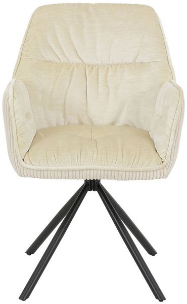 Armlehnenstuhl Aalen / Amira S, Stoff, Beige, 56 x 89 x 61 cm