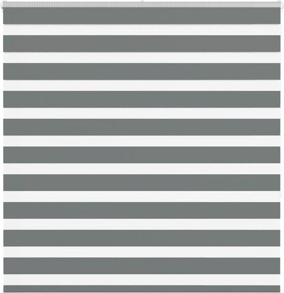 vidaXL Doppelrollo Dunkelgrau 150x150 cm Stoffbreite 145,9 cm Polyester 4014141
