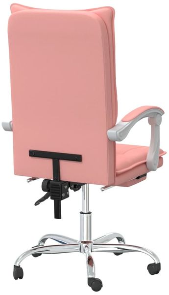vidaXL Bürostuhl mit Liegefunktion Rosa Kunstleder, Drehbar [349757] Bild 5