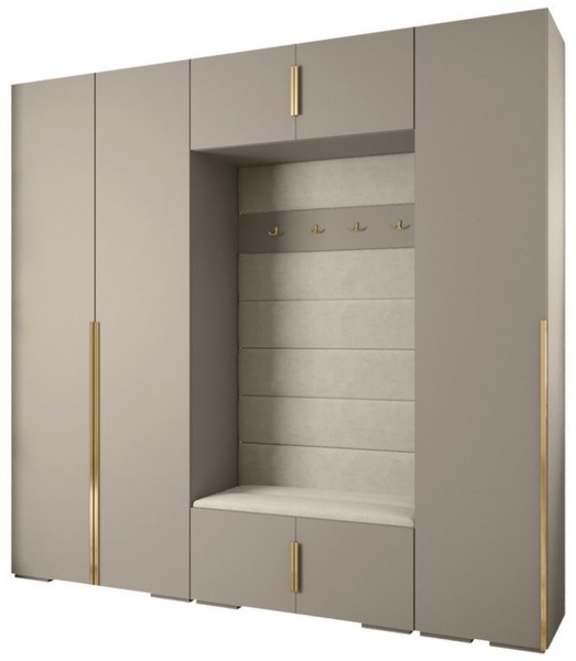 ABIKS MÖBEL Kompaktgarderobe INOVA 1 SATZ 8 Möbelset, Garderobe mit Kleiderstange und Regalen Bild 4