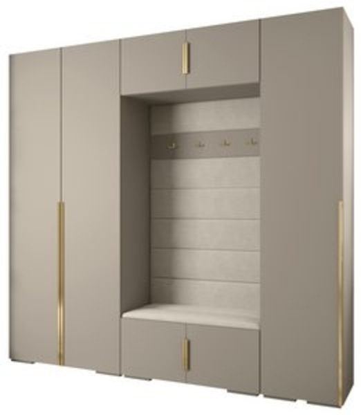 ABIKS MÖBEL Kompaktgarderobe INOVA 1 SATZ 8 Möbelset, Garderobe mit Kleiderstange und Regalen Bild 6
