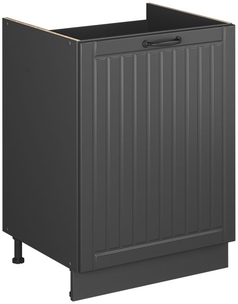 Spülenunterschrank Fame-Line Dunkelgrau/Anthrazit 60 cm Vicco