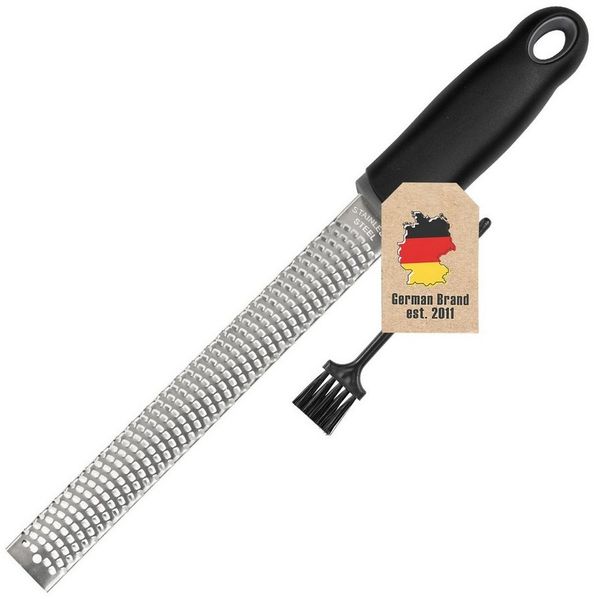 Intirilife Käsereibe, Edelstahl, (Set, 1-St), Handreibe multifunktional Edelstahl Käsereibe Zestenreißer Zitrusreibe