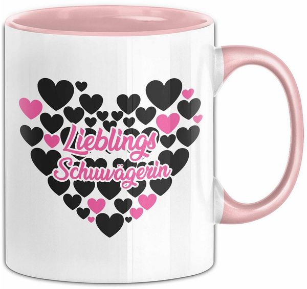 Trendation Tasse Schwägerin Tasse Geschenk Lieblings-Schwägerin Geschenkidee Kaffee-Bec