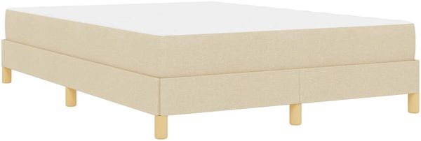 vidaXL Boxspringbett mit Matratze Creme 160 x 200 cm Stoff 3398582 Bild 8