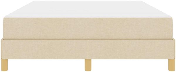 vidaXL Boxspringbett mit Matratze Creme 160 x 200 cm Stoff 3398582 Bild 6