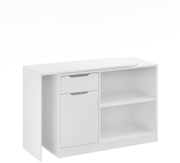 KOMTO Schreibtisch KOMTO Schreibtisch mit Stauraum – PC Tisch, Tisch FOLDY 128x60x75 cm