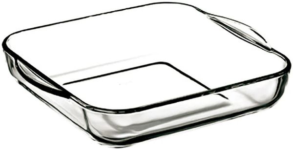 Pasabahce Auflaufform rechteckig 1950cc ohne Deckel, Backform, Servierform eckig aus Glas 22 x 6 x 25,5 cm
