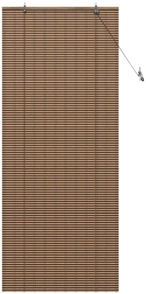vidaXL Fensterjalousie Geometrisch Braun 90 x 220 cm Bambus 42006915