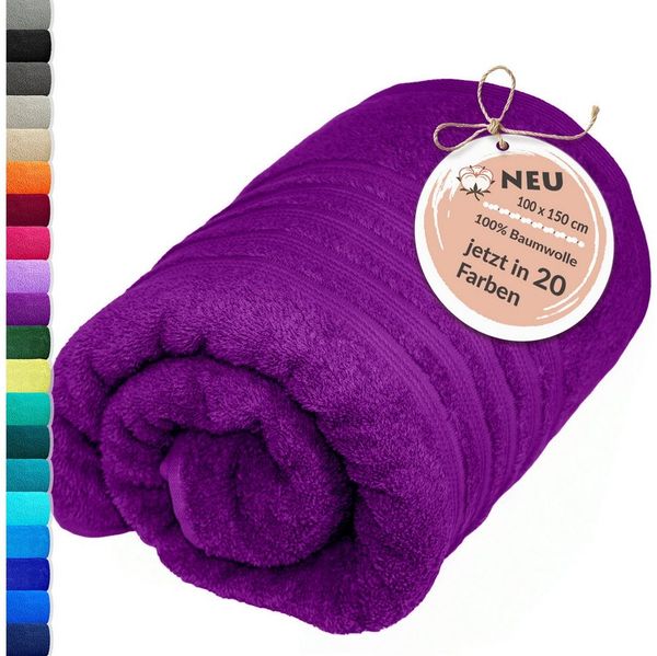Lashuma Badetuch - XXL Handtuch London, Frottee (1-St), großes Badehandtuch - Duschtuch 100x150 cm für Damen & Herren