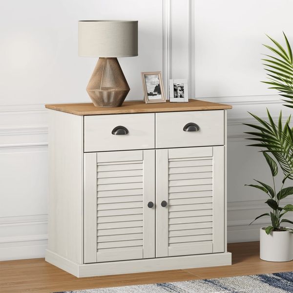 vidaXL Sideboard mit Schubladen VIGO 78x40x75 cm Massivholz Kiefer 353203