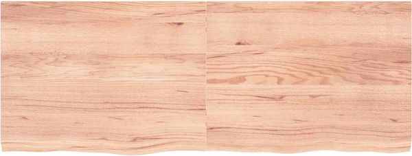 vidaXL Wandregal Hellbraun 160x60x(2-4) cm Massivholz Eiche Behandelt 363714 Bild 3