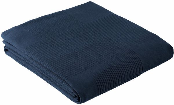 my home Tagesdecke Mira, leichte Tagesdecke aus 100% Baumwolle, uni Überwurf, ohne Füllung