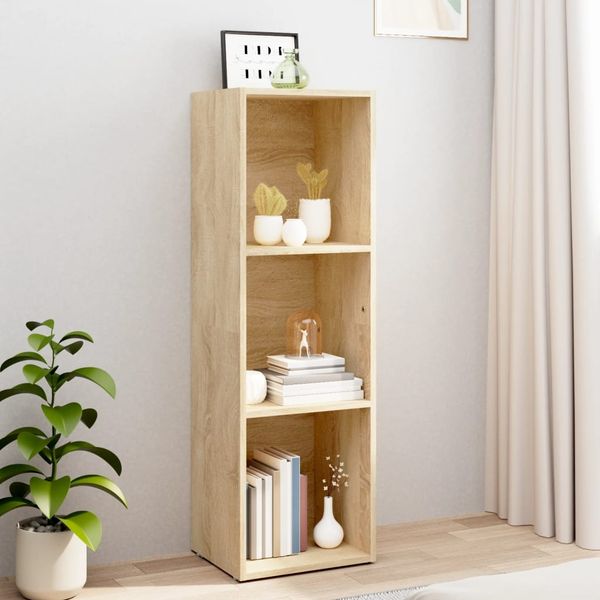vidaXL Bücherregal/TV-Schrank Sonoma Eiche 36x30x114 cm Holzwerkstoff 800138