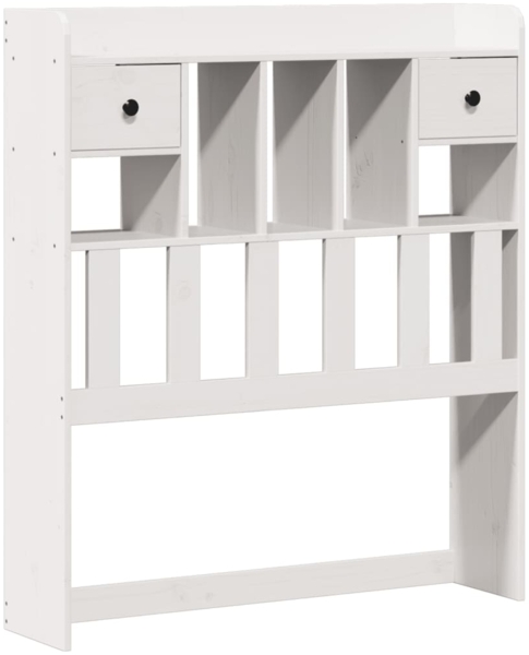 vidaXL Massivholzbett mit Regal ohne Matratze Weiß 90x190 cm Kiefer 3322931 Bild 6