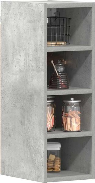 vidaXL Hängeschrank Riga Betongrau 20x29,5x60 cm Holzwerkstoff 854160