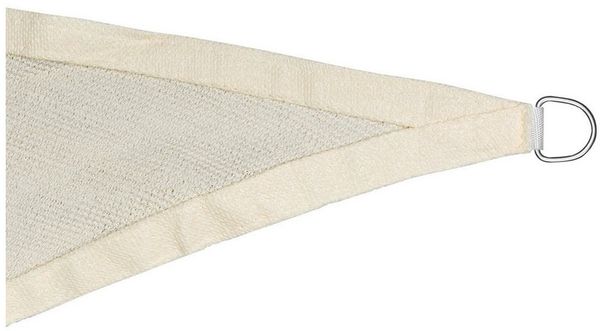 anndora Sonnensegel 4x4x4 Meter Sonnenschutz HDPE gleichseitiges Dreieck, (beige), luftdurchlässiger Stoff Bild 4
