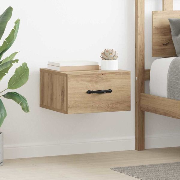 vidaXL Nachttisch 2 pcs Artisan-Eiche 35 x 35 x 20 cm Holzwerkstoff 882353