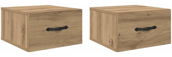 vidaXL Nachttisch 2 pcs Artisan-Eiche 35 x 35 x 20 cm Holzwerkstoff 882353 Bild 1