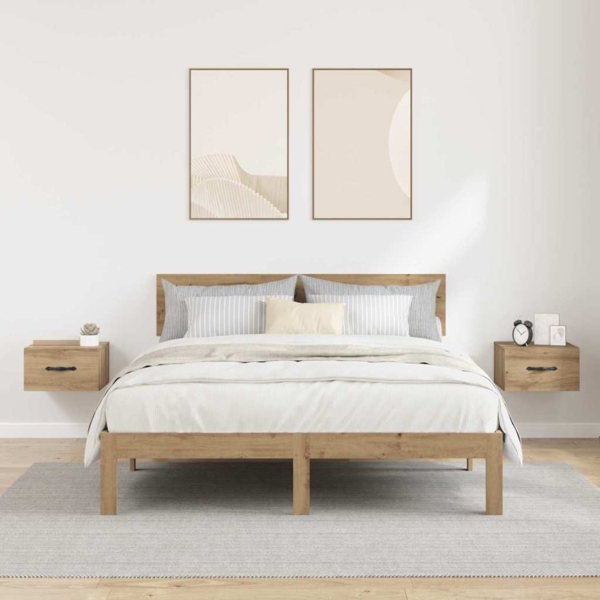 vidaXL Nachttisch 2 pcs Artisan-Eiche 35 x 35 x 20 cm Holzwerkstoff 882353 Bild 3