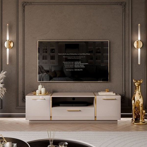 Lookway TV-Schrank ONYX Kaschmir Hochglanz 158 cm