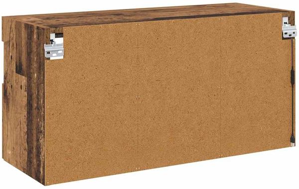 vidaXL TV-Wandschrank mit LED Altholz 80 x 30 x 40 cm Holzwerkstoff 882977 Bild 10