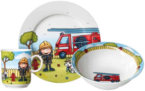 Ritzenhoff & Breker FEUERWEHRMANN BERNIE Kindergeschirr Set 3-teilig