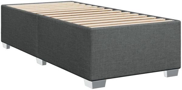 vidaXL Boxspringbett mit Matratze Dunkelgrau 90x200 cm Stoff 3292665 Bild 8