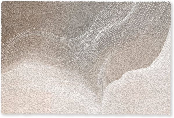 MuchoWow Fußmatte Wellenlinien - Luftströme - Harmonisch, Rechteckig, innen Schmutzfangmatte, Tür, Schmutzfänger Flur, Teppich 60x40 cm
